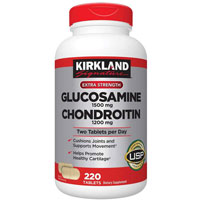 Kirkland Signature cOMZN, Glucosamine HCI 1500mg Chondroitin Sulfate 1200mg 220 Tablet
