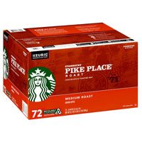 Starbucks Pike Place Medium Roast K-Cup, 72-count